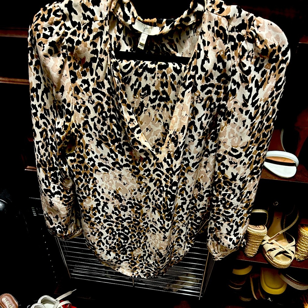 Joie animal print blouse